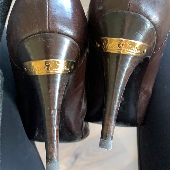 Louis Vuitton brown heel booties - Picture 3 of 4